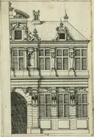 An illustration from Architectvra, vonn Ausstheijlung der fünff Seülen, vnd aller darausz folder Kunst vnd Arbeit von Festern, Camin, Thürgerichten, Portale, Bruñen vnd Epitaphie (1612)