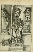 An illustration from Architectvra, vonn Ausstheijlung der fünff Seülen, vnd aller darausz folder Kunst vnd Arbeit von Festern, Camin, Thürgerichten, Portale, Bruñen vnd Epitaphie (1612)