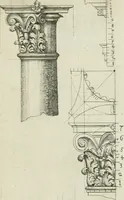 An illustration from Architectvra, vonn Ausstheijlung der fünff Seülen, vnd aller darausz folder Kunst vnd Arbeit von Festern, Camin, Thürgerichten, Portale, Bruñen vnd Epitaphie (1612)