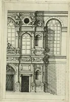 An illustration from Architectvra, vonn Ausstheijlung der fünff Seülen, vnd aller darausz folder Kunst vnd Arbeit von Festern, Camin, Thürgerichten, Portale, Bruñen vnd Epitaphie (1612)