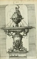 An illustration from Architectvra, vonn Ausstheijlung der fünff Seülen, vnd aller darausz folder Kunst vnd Arbeit von Festern, Camin, Thürgerichten, Portale, Bruñen vnd Epitaphie (1612)