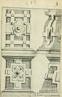 An illustration from Architectvra, vonn Ausstheijlung der fünff Seülen, vnd aller darausz folder Kunst vnd Arbeit von Festern, Camin, Thürgerichten, Portale, Bruñen vnd Epitaphie (1612)