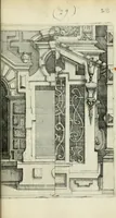An illustration from Architectvra, vonn Ausstheijlung der fünff Seülen, vnd aller darausz folder Kunst vnd Arbeit von Festern, Camin, Thürgerichten, Portale, Bruñen vnd Epitaphie (1612)