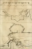 Picture 59 of 89 from Architectvra von Vestungen. Wie die zu vnsern Zeiten mögen erbawen werden, an Stätten, Schlössern vñ Clussen, zu Wasser, Land, Berg vñ Thal, mit jren Bollwercken, Caualiren, Streichen, Gräben vnd Leuffen, sampt deren gantzen Anhang vnd Nutzbarkeit, auch wie die Gegenwehr zu gebrauchen, was für Geschütz dahin gehörig, vnnd wie es geordnet vnnd gebraucht werden soll, alles ausz Grund vnd deren Fundamenten. Sampt den Grund Rissen, Visierungen, vnd Auffzügen für Augen gestellt (1589), leaf 194
