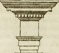 An illustration from Architettura ciuile demostratiuamente proportionata et accresciuta di nuoue regole : con l'vso delle quali si facilita l'inuentione d'ogni douuta proportione nelli cinque ordini, e col ritrouamento d'vn nuouo strumento angolare, si da il modo à gl'operarij medesimi di pratticamente stabilire le sacome in ogni loro necessario contorno (1661)