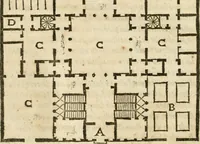 An illustration from Della architettura di Gioseffe Viola Zanini, padovano pittore et architetto, libri due : ne' quali con nuoua simmetria & facoltà si mostrano le giuste regole de i cinque ordini di detta architettura, & osseruationi de'più eccellenti architetti, che in quella habbiano dato ammaestramenti .. (1629)