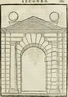 An illustration from Della architettura di Gioseffe Viola Zanini, padovano pittore et architetto, libri due : ne' quali con nuoua simmetria & facoltà si mostrano le giuste regole de i cinque ordini di detta architettura, & osseruationi de'più eccellenti architetti, che in quella habbiano dato ammaestramenti .. (1629)