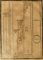 An illustration from Della architettura di Gioseffe Viola Zanini, padovano pittore et architetto, libri due : ne' quali con nuoua simmetria & facoltà si mostrano le giuste regole de i cinque ordini di detta architettura, & osseruationi de'più eccellenti architetti, che in quella habbiano dato ammaestramenti .. (1629)