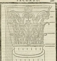An illustration from Della architettura di Gioseffe Viola Zanini, padovano pittore et architetto, libri due : ne' quali con nuoua simmetria & facoltà si mostrano le giuste regole de i cinque ordini di detta architettura, & osseruationi de'più eccellenti architetti, che in quella habbiano dato ammaestramenti .. (1629)