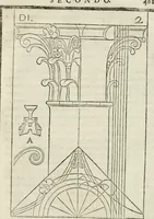 An illustration from Della architettura di Gioseffe Viola Zanini, padovano pittore et architetto, libri due : ne' quali con nuoua simmetria & facoltà si mostrano le giuste regole de i cinque ordini di detta architettura, & osseruationi de'più eccellenti architetti, che in quella habbiano dato ammaestramenti .. (1629)