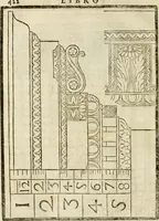 An illustration from Della architettura di Gioseffe Viola Zanini, padovano pittore et architetto, libri due : ne' quali con nuoua simmetria & facoltà si mostrano le giuste regole de i cinque ordini di detta architettura, & osseruationi de'più eccellenti architetti, che in quella habbiano dato ammaestramenti .. (1629)