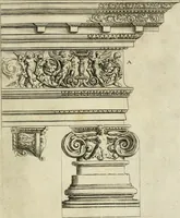 An illustration from Architettvra con diversi ornamenti cavati dall'antico (1638)