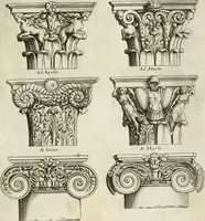 An illustration from Architettvra con diversi ornamenti cavati dall'antico (1638)