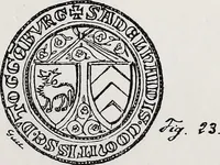 An illustration from Archives héraldiques suisses. Schweizer archiv für heraldik (1890)