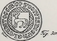 An illustration from Archives héraldiques suisses. Schweizer archiv für heraldik (1890)