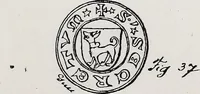 An illustration from Archives héraldiques suisses. Schweizer archiv für heraldik (1890)