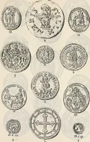 An illustration from Archives héraldiques suisses. Schweizer archiv für heraldik (1887)