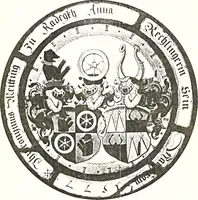 An illustration from Archives héraldiques suisses. Schweizer archiv für heraldik (1887)
