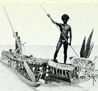 An illustration from Argonauts of the western Pacific; an account of native enterprise and adventure in the Archipelagoes of Melanesian New Guinea. With a pref. by Sir James George Frazer (1922)