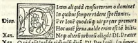 An illustration from Aristophanis comicorum prinicipis Comoediae vndecim, è graeco in latinum, ad verbu[m], translatae (1542)