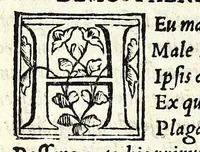 An illustration from Aristophanis comicorum prinicipis Comoediae vndecim, è graeco in latinum, ad verbu[m], translatae (1542)