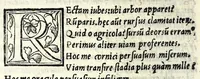 An illustration from Aristophanis comicorum prinicipis Comoediae vndecim, è graeco in latinum, ad verbu[m], translatae (1542)