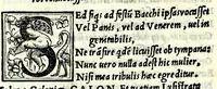 An illustration from Aristophanis comicorum prinicipis Comoediae vndecim, è graeco in latinum, ad verbu[m], translatae (1542)
