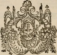 An illustration from Aristotelous technēs rētorikēs, biblia tria = Aristotelis de rhetorica seu arte dicendi libri tres, græcolat. : contextu græco, ad exemplaria selectiora emendato : latino, paraphrasi, vbi opus, intertexto : vtroque, etiam in particulas distincto : margini interiori, adscriptis locis authoris, exipso citatis, vel en parallēlo similibus : exteriori, adposita analytica methodo, cuius tabulæ synopticæ, in sua loca distributæ (1619)