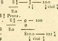 An illustration from Aritmetica pratica (1765)