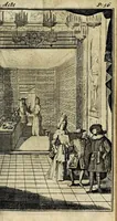An illustration from Arlequin comedien aux Champs Elisées : nouvelle historique, allegorique & comique (1694)