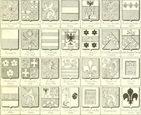 An illustration from Armoiries des familles contenues dans l'Armorial général de J.B. Rieststap [sic] (1903)