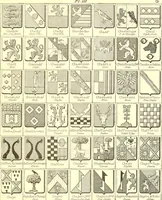 An illustration from Armoiries des familles contenues dans l'Armorial général de J.B. Rieststap [sic] (1903)