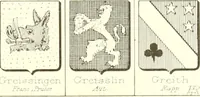 Picture 104 of 396 from Armoiries des familles contenues dans l'Armorial général de J.B. Rieststap [sic] (1903), leaf 190