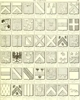 An illustration from Armoiries des familles contenues dans l'Armorial général de J.B. Rieststap [sic] (1903)