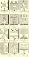 An illustration from Armoiries des familles contenues dans l'Armorial général de J.B. Rieststap [sic] (1903)