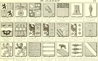 An illustration from Armoiries des familles contenues dans l'Armorial général de J.B. Rieststap [sic] (1903)