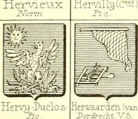 An illustration from Armoiries des familles contenues dans l'Armorial général de J.B. Rieststap [sic] (1903)