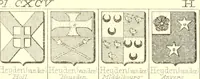 An illustration from Armoiries des familles contenues dans l'Armorial général de J.B. Rieststap [sic] (1903)
