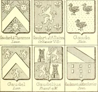 An illustration from Armoiries des familles contenues dans l'Armorial général de J.B. Rieststap [sic] (1903)