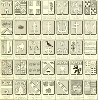 An illustration from Armoiries des familles contenues dans l'Armorial général de J.B. Rieststap [sic] (1903)
