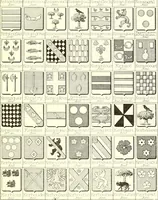 An illustration from Armoiries des familles contenues dans l'Armorial général de J.B. Rieststap [sic] (1903)