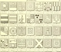 An illustration from Armoiries des familles contenues dans l'Armorial général de J.B. Rieststap [sic] (1903)