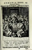 Picture 29 of 47 from Armonia contemplativa sopra la vita di Giesù Christo : delli santi Filippo Neri, Ignatio Loiola, Caietano di Tieni, e Teresa di Giesù : disposta secondo l'ordine delli Vangeli non solo per tutti li giorni dell'anno, mesi e settimane, ma ancora per tutte le feste principali : consegrata all'altezza serenissima Anna Maria Isabella, duchessa di Mantoua, Monferrato, Guastalla, &c. (1690), leaf 129
