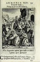 Picture 35 of 47 from Armonia contemplativa sopra la vita di Giesù Christo : delli santi Filippo Neri, Ignatio Loiola, Caietano di Tieni, e Teresa di Giesù : disposta secondo l'ordine delli Vangeli non solo per tutti li giorni dell'anno, mesi e settimane, ma ancora per tutte le feste principali : consegrata all'altezza serenissima Anna Maria Isabella, duchessa di Mantoua, Monferrato, Guastalla, &c. (1690), leaf 155