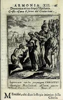 Picture 12 of 47 from Armonia contemplativa sopra la vita di Giesù Christo : delli santi Filippo Neri, Ignatio Loiola, Caietano di Tieni, e Teresa di Giesù : disposta secondo l'ordine delli Vangeli non solo per tutti li giorni dell'anno, mesi e settimane, ma ancora per tutte le feste principali : consegrata all'altezza serenissima Anna Maria Isabella, duchessa di Mantoua, Monferrato, Guastalla, &c. (1690), leaf 61