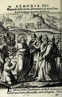 Picture 18 of 47 from Armonia contemplativa sopra la vita di Giesù Christo : delli santi Filippo Neri, Ignatio Loiola, Caietano di Tieni, e Teresa di Giesù : disposta secondo l'ordine delli Vangeli non solo per tutti li giorni dell'anno, mesi e settimane, ma ancora per tutte le feste principali : consegrata all'altezza serenissima Anna Maria Isabella, duchessa di Mantoua, Monferrato, Guastalla, &c. (1690), leaf 86