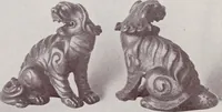 An illustration from Armor bronze : artistic and ideal gifts in book ends, door stops, art objects, table and floor lamps (1900)