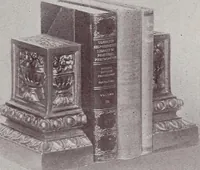 An illustration from Armor bronze : artistic and ideal gifts in book ends, door stops, art objects, table and floor lamps (1900)
