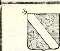 Picture 69 of 511 from Armorial des principales maisons et familles du royaume, particulierement des celles de Paris et de l'Isle de France : contenant les armes des princes, seigneurs, grands officiers de la couronne & de la maison du roi, celles des cours souveraines, &c. avec l'explication de tous les blasons (1757), leaf 122
