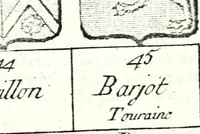 Picture 75 of 511 from Armorial des principales maisons et familles du royaume, particulierement des celles de Paris et de l'Isle de France : contenant les armes des princes, seigneurs, grands officiers de la couronne & de la maison du roi, celles des cours souveraines, &c. avec l'explication de tous les blasons (1757), leaf 134